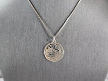 Load image into Gallery viewer, Womens Vintage Sterling Silver Celtic SIDHE Birth Pendant Necklace 5.3g E5541