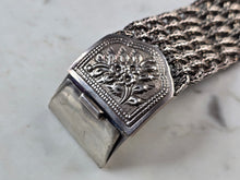 Load image into Gallery viewer, Womens Vintage Estate Sterling Silver Braided Mesh Bracelet 130.8g E5547