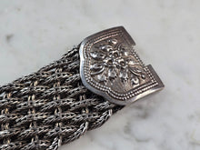 Load image into Gallery viewer, Womens Vintage Estate Sterling Silver Braided Mesh Bracelet 130.8g E5547