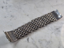 Load image into Gallery viewer, Womens Vintage Estate Sterling Silver Braided Mesh Bracelet 130.8g E5547