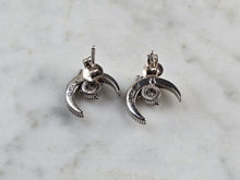 Load image into Gallery viewer, Pr Womens Vintage Sterling Silver Judith Ripka Moon Earrings 2.0g E5549