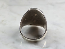 Load image into Gallery viewer, Mens Vintage Estate Sterling Silver Navajo Bear Paw Turquoise Ring 17.8g E5550