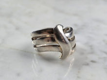 Load image into Gallery viewer, Womens Vintage Estate Sterling Silver Modernist Ring 8.5g E5560