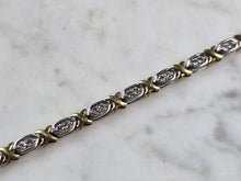 Load image into Gallery viewer, Womens Vintage Estate 10K Gold Diamond Tennis Bracelet 7.4g E5565