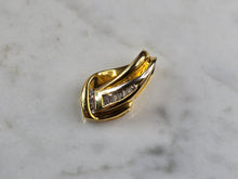 Load image into Gallery viewer, Womens Vintage Estate 14K Gold Modernist Diamond Pendant 2.8g #E5567