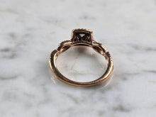 Load image into Gallery viewer, Womens Vintage Estate 10K Rose Gold Diamond Ring 2.9g E5573