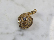 Load image into Gallery viewer, Womens Vintage Estate 14K Gold Modernist Diamond Pendant 3.6g #E5574