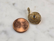 Load image into Gallery viewer, Womens Vintage Estate 14K Gold Modernist Diamond Pendant 3.6g #E5574