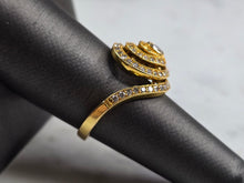 Load image into Gallery viewer, Womens Vintage Estate 14K Gold Modernist Diamond Ring, 4.3g E5575