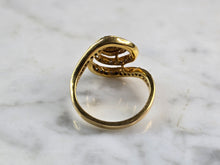 Load image into Gallery viewer, Womens Vintage Estate 14K Gold Modernist Diamond Ring, 4.3g E5575