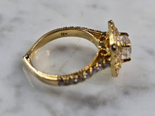 Load image into Gallery viewer, Womens Vintage Estate 18K Yellow Gold Diamond Engagement Ring 6.6g #E5589
