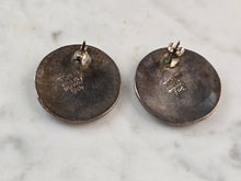 Load image into Gallery viewer, Womens Vintage Sterling Silver Mayan Aztec Stud Earrings 20.3g E5595