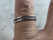 Load image into Gallery viewer, Womens Vintage Estate 10K White Gold Diamond Ring 3.3g E5617