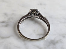 Load image into Gallery viewer, Womens Vintage Estate 14k White Gold Diamond Engagement Ring 2.3g  E5627