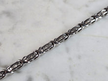 Load image into Gallery viewer, Womens Vintage Estate 10K White Gold Diamond Tennis Bracelet 10.9g E5630