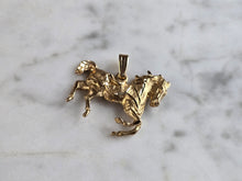 Load image into Gallery viewer, Womens Vintage Estate 14K Yellow Gold Horse Pendant 3.0g E5650