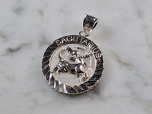 Load image into Gallery viewer, Womens Vintage Estate Sterling Silver Zodiac Sagittarius Pendant 3.5g E5689