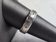 Load image into Gallery viewer, Mens Vintage Estate 10k White Gold Diamond Ring 4.8g #E5692