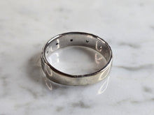 Load image into Gallery viewer, Mens Vintage Estate 10k White Gold Diamond Ring 4.8g #E5692