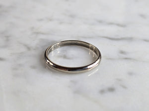 Womens Vintage 14k White Gold Frederick Goldman Wedding Ring Band, 1.6g E5694
