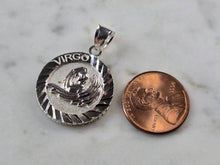 Load image into Gallery viewer, Womens Vintage Estate Sterling Silver Zodiac Virgo Pendant 3.5g E5698