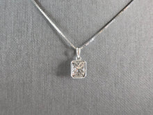 Load image into Gallery viewer, Womens Vintage Estate 14K White Gold Diamond Pendant Necklace 4.4g E5703