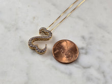 Load image into Gallery viewer, Jane Seymore 14K Gold Necklace W/ Open Heart Diamond Pendant 4.2g #E5706