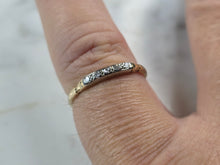 Load image into Gallery viewer, Womens Vintage Estate 14K Yellow Gold Diamond Ring, 0.9g E5734