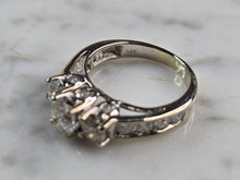 Load image into Gallery viewer, Womens Vintage Estate 14k White Gold Diamond Engagement Ring 4.2g  #E5739