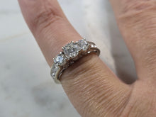 Load image into Gallery viewer, Womens Vintage Estate 14k White Gold Diamond Engagement Ring 4.2g  #E5739