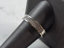 Load image into Gallery viewer, Mens Vintage Estate 10k White Gold Diamond Ring 3.4g #E5743