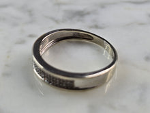 Load image into Gallery viewer, Mens Vintage Estate 10k White Gold Diamond Ring 3.4g #E5743