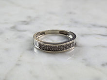 Load image into Gallery viewer, Mens Vintage Estate 10k White Gold Diamond Ring 3.4g #E5743