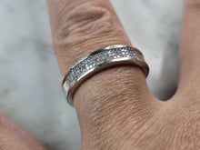 Load image into Gallery viewer, Mens Vintage Estate 10k White Gold Diamond Ring 3.4g #E5743