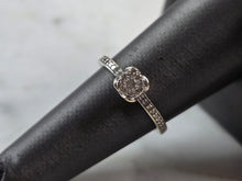 Load image into Gallery viewer, Womens Vintage Estate 10K White Gold Diamond Ring, 2.1g E5744