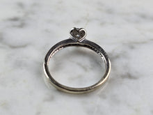 Load image into Gallery viewer, Womens Vintage Estate 10K White Gold Diamond Ring, 2.1g E5744