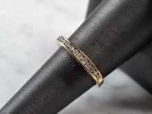 Load image into Gallery viewer, Womens Vintage Estate 10K Yellow Gold Diamond LOVE YOU Ring 2.2g #E5745