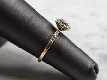 Load image into Gallery viewer, Womens Vintage Estate 10K Yellow Gold Diamond Ring 1.9g E5747