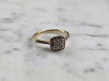 Load image into Gallery viewer, Womens Vintage Estate 10K Yellow Gold Diamond Ring 1.9g E5747