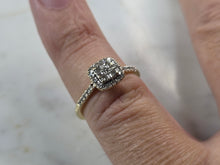 Load image into Gallery viewer, Womens Vintage Estate 10K Yellow Gold Diamond Ring 1.9g E5747