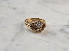 Load image into Gallery viewer, Womens Vintage Estate 14K Yellow Gold Exquisite Diamond Ring Set 4.6g E5755