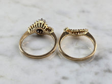 Load image into Gallery viewer, Womens Vintage Estate 14K Yellow Gold Exquisite Diamond Ring Set 4.6g E5755