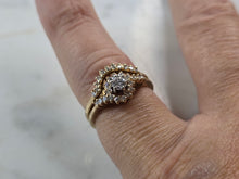 Load image into Gallery viewer, Womens Vintage Estate 14K Yellow Gold Exquisite Diamond Ring Set 4.6g E5755