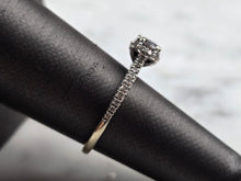 Load image into Gallery viewer, Womens Estate 14k White Gold Lab Diamond Ring 2.6g #E5756