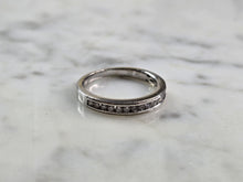 Load image into Gallery viewer, Womens Vintage Estate 14k White Gold Diamond Ring 3.0g E5757