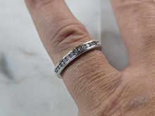 Load image into Gallery viewer, Womens Vintage Estate 14k White Gold Diamond Ring 3.0g E5757