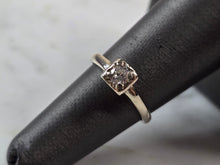Load image into Gallery viewer, Womens Vintage Estate 14k White Gold Diamond Engagement Ring 2.3g E5758