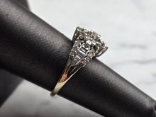 Load image into Gallery viewer, Womens Vintage Estate 14K White Gold Diamond Ring, 4.7g E5759