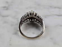 Load image into Gallery viewer, Womens Vintage Estate 14K White Gold Diamond Ring, 4.7g E5759