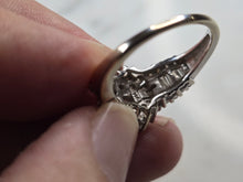 Load image into Gallery viewer, Womens Vintage Estate 14K White Gold Diamond Ring, 4.7g E5759